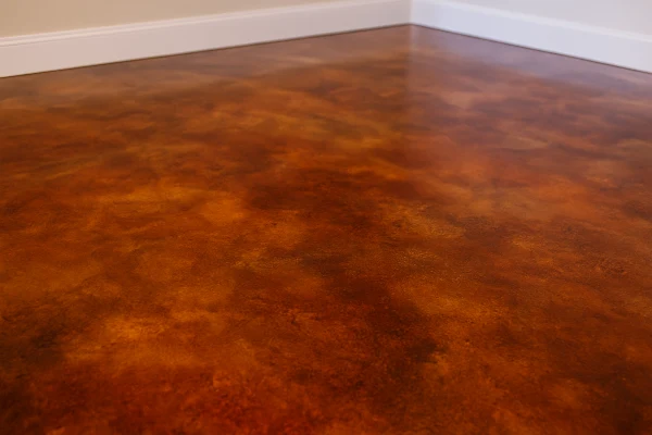 a red epoxy floor from Concrete Tree Phoenix in Phoenix, AZ - Concrete Cutting Company