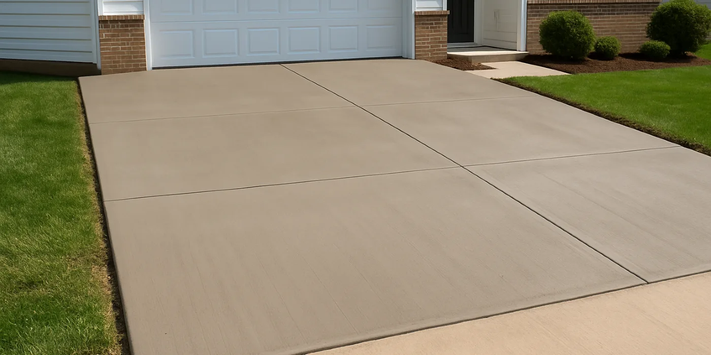 a brand new concrete driveway from Concrete Tree Phoenix in Phoenix, AZ - Concrete resurfacing