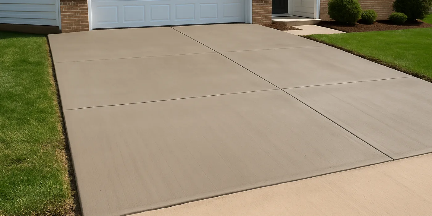 a brand new concrete driveway from Concrete Tree Phoenix in Mesa, AZ - Mesa AZ